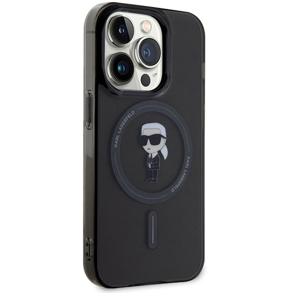 Karl Lagerfeld Magsafe Handy Hülle Case für iPhone 14 Pro Schwarz