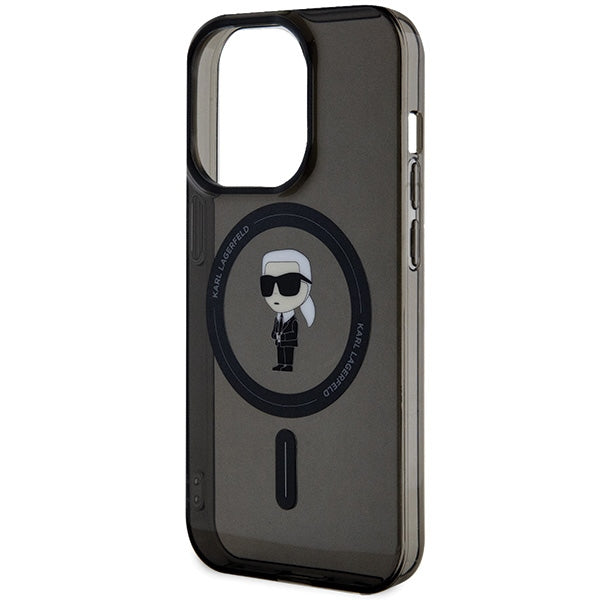 Karl Lagerfeld Magsafe Handy Hülle Case für iPhone 14 Pro Schwarz