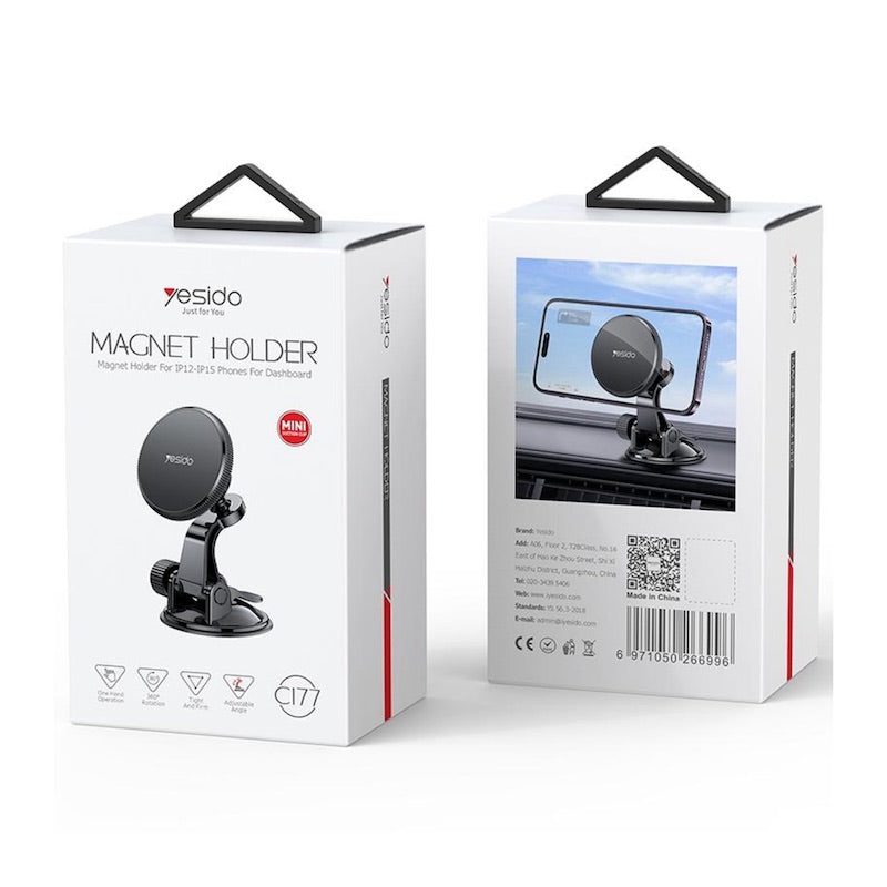 YESIDO C177 Magsafe Magnet Halterung mit Saufnapf