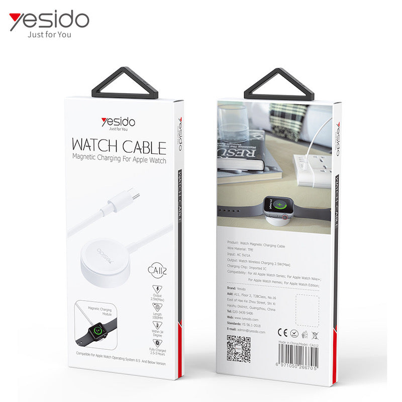 YESIDO CA112 Magnetische Typ C 1 Meter Ladekabel für Apple Watch