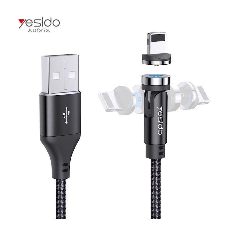 YESIDO CA68 3in1 Magnetische Typ C, Lightning und Micro 1 Meter USB Ladekabel
