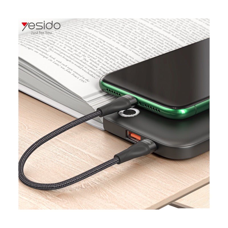 YESIDO CA83 Typ C zu Typ C 30cm Ladekabel