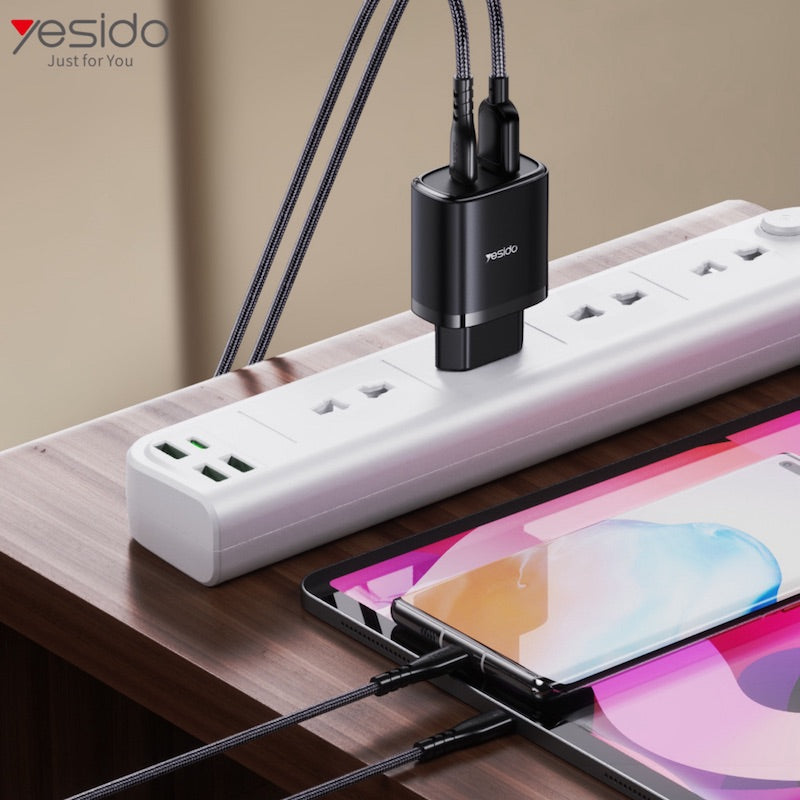 YESIDO YC50 Typ C und USB Ladegerät mit Typ C zu Typ C Kabel