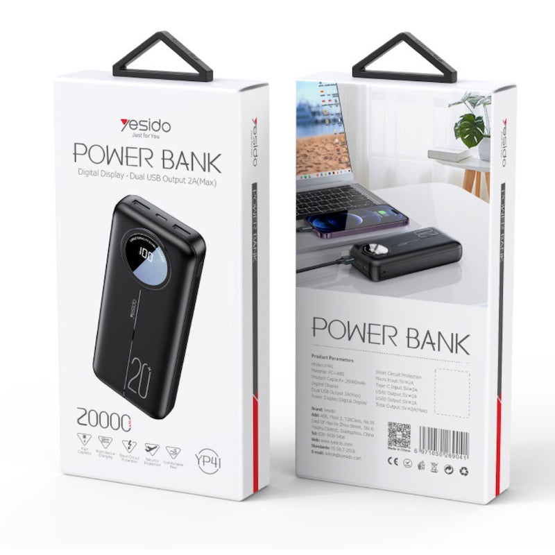 YESIDO YP41 Powerbank 20.000mAh