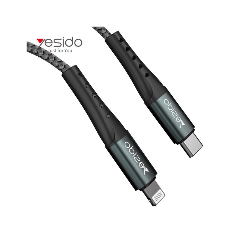 YESIDO CA65 Typ C zu Lightning 2 Meter Ladekabel