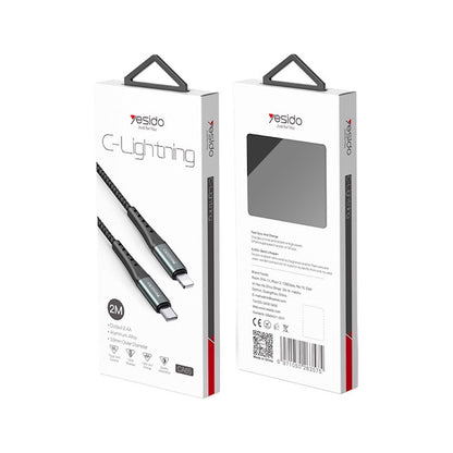 YESIDO CA65 Typ C zu Lightning 2 Meter Ladekabel