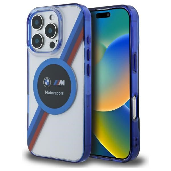 BMW Handy Hülle Motorsport IML Circle Magsafe Case für iPhone 16 Pro Max Transparent