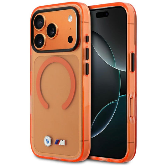 BMW Handy Hülle M IML Metall Logo Magsafe Case für iPhone 17 Pro Orange