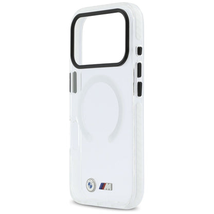 BMW Handy Hülle M IML Shockproof Metall Logo Magsafe Case für iPhone 17 Pro Transparent
