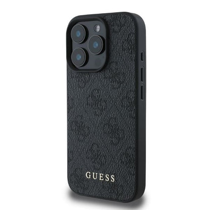 GUESS Handy Hülle 4G Classic Logo Case für iPhone 16 Pro Max Schwarz