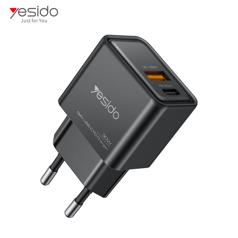 Yesido YC64 30W Typ C und USB Gan Ladegerät Adapter