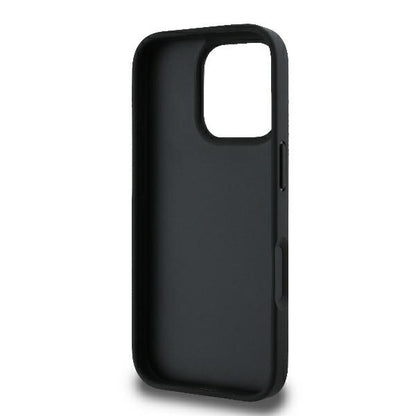 Karl Lagerfeld Handy Hülle Monogram Karl & Choupette Head Pin Hard Case für iPhone 16 Pro