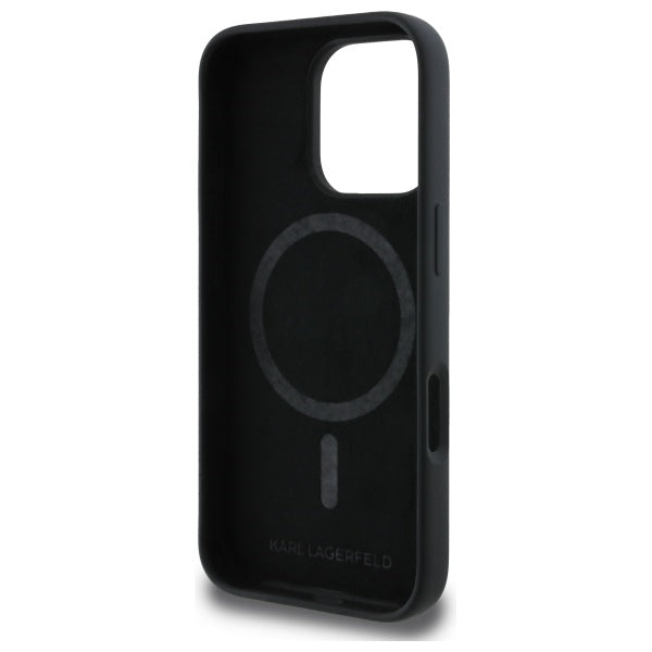 Karl Lagerfeld Handy Hülle Karl & Choupette Heads Magsafe Silikon Case für iPhone 16 Pro Max
