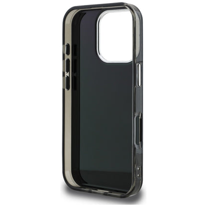 Karl Lagerfeld Handy Hülle IML Aquarelle Karl & Choupette Logo Case für iPhone 16 Pro Max