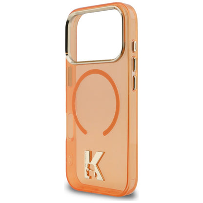 Karl Lagerfeld Handy Hülle IML K Head Logo Magsafe Case für iPhone 17 Pro Orange