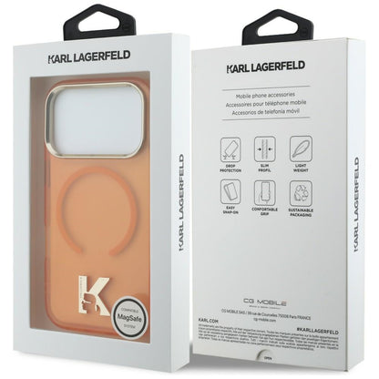 Karl Lagerfeld Handy Hülle IML K Head Logo Magsafe Case für iPhone 17 Pro Orange