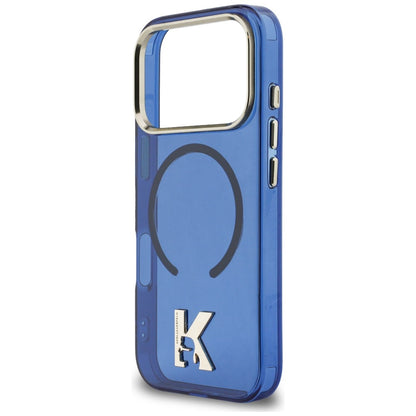 Karl Lagerfeld Handy Hülle IML K Head Logo Magsafe Case für iPhone 17 Pro Blau