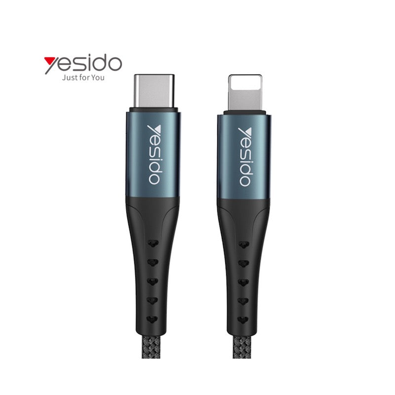 YESIDO CA65 Typ C zu Lightning 2 Meter Ladekabel